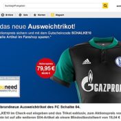 Ausweichtrikot von Schalke günstiger kaufen.